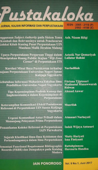 Keterampilan komunikasi efektif pustakawan referensi di Perpustakaan UIN Sunan Kalijaga Yogyakarta