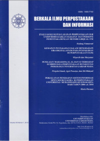Penerapan sistem klasifikasi perpustakaan arkeologi di perpustakaan balai arkeologi daerah istimewa Yogyakarta