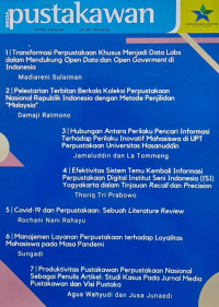 Transformasi Perpustakaan Khusus menjadi Data Labs dalam Mendukung Open Data dan Open Government di Indonesia
