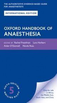 Oxford handbook of anaesthesia