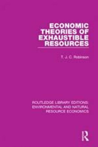 Image of Economic theories of exhaustible resources