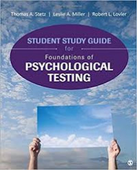 Student Study Guide for foundation of psychological testing