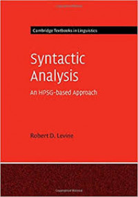 Syntactic analysis: an HPSG-based approach