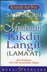 Image of Menikmati takdir langit [lama'at] : risalah An-Nur / Said nursi